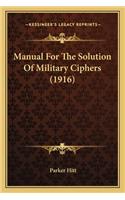 Manual for the Solution of Military Ciphers (1916)