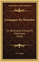 Campagne De Waterloo