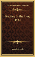 Teaching In The Army (1920)