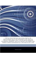 Articles on 1745 in Great Britain, Including: Battle of Prestonpans, Battle of Inverurie (1745), Siege of Carlisle (November 1745), Clifton Moor Skirmish, Highbridge Skirmish, Siege of Carlisle 
