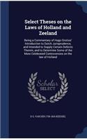 Select Theses on the Laws of Holland and Zeeland