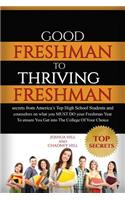 Good Freshman To Thriving Freshman