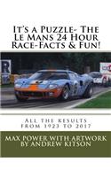 It's a Puzzle- The Le Mans 24 Hour Race-Facts & Fun!