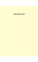 Notebook: White Plain Paper Notebook for Men and Women - 100 Pages 8.5x11 Inch Large Best Unruled Notebook Gift for Men, Unruled Writing Notebook Gift for Gir