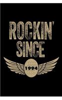 Rockin' Since 1994: Funny Eagle Wings Birthday Gift Notebook for Men