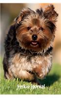 Yorkie Journal: 6 x 9 inch dog notebook, yorkie notebook, college ruled, lined journal, 200 pages