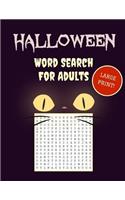 Large Print Halloween Word Search