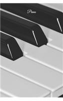 Piano: Journal Notebook with Beautiful Piano Keyboard Cover and Lined Pages