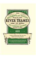 The Oarsman's and Angler's Map of the River Thames from Its Source to London Bridge 1893: One Inch to a Mile