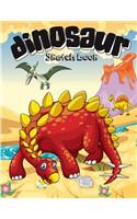 Dinosaur Sketchbook: Paper Book for Sketching, Drawing, Journaling & Doodling (Sketchbooks), Perfect Large Size at 8.5 X 11, 120 Pages, ( Cute Dinosaur Cover )