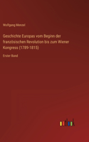 Geschichte Europas vom Beginn der französischen Revolution bis zum Wiener Kongress (1789-1815)