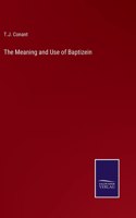 The Meaning and Use of Baptizein