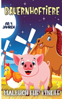 Bauernhof Tiere Malbuch für Kinder Alter 4