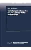 Gestaltungsmöglichkeiten Von Fue-Gemeinschaftsunternehmen
