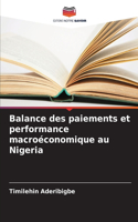 Balance des paiements et performance macroéconomique au Nigeria