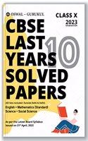 Oswal - Gurukul Last Years 10 Solved Papers for Cbse Class 10 Exam 2023: Yearwise Board Solutions of Math Standard, English, Science & Social Science
