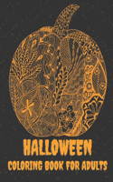 Halloween coloring book for adults
