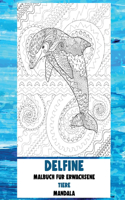 Malbuch für Erwachsene - Mandala - Tiere - Delfine