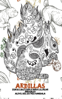 Zen Doodle Libros para colorear - Diseños de animales para aliviar el estrés - Animal - Ardillas