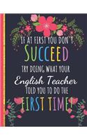 Try Doing What Your English Teacher Told You To Do The First Time