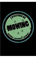 I'd Rather Be Mowing Anytime Anywhere Anyway