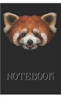 Low Poly Red Panda Bear Notebook