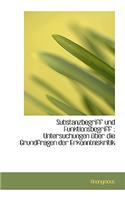 Substanzbegriff Und Funktionsbegriff: Untersuchungen Uber Die Grundfragen Der Erkenntniskritik: Untersuchungen Uber Die Grundfragen Der Erkenntniskritik