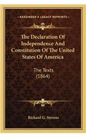 Declaration of Independence and Constitution of the Unitthe Declaration of Independence and Constitution of the United States of America Ed States of America