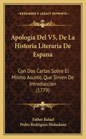 Apologia Del V5, De La Historia Literaria De Espana