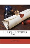 Hulsean Lectures for ......