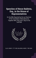 Speeches of Henry Baldwin, Esq., in the House of Representatives