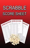 Scrabble ScoreSheet: Scrabble Game Record Book, Scrabble Score Keeper, Scrabble Score Pad for 2 players