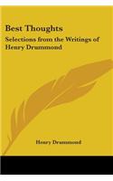 Best Thoughts: Selections from the Writings of Henry Drummond