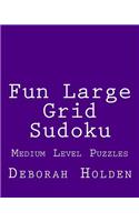 Fun Large Grid Sudoku: Medium Level Puzzles(English)