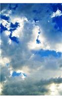 White Clouds in a Blue Sky Journal: 150 Page Lined Notebook/Diary