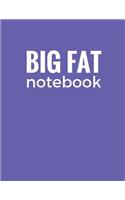 Big Fat Notebook (600 Pages): Violet Blue, Extra Large Ruled Blank Notebook, Journal, Diary (8.5 x 11 inches)(Journals and Notebooks)