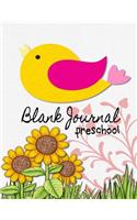 Blank Journal Preschool: Blank Doodle Draw Sketch Books