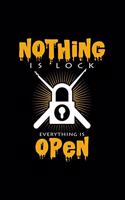 Nothing is lock everything is open