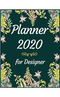 Planner 2020 for Designer: Jan 1, 2020 to Dec 31, 2020: Weekly & Monthly Planner + Calendar Views (2020 Pretty Simple Planners)