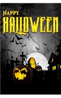 Happy Halloween Lined Notebook: 110 Blank Lined (6x9) Pages to Jot Down Your Thoughts