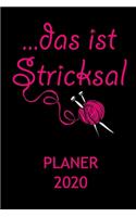 Planer 2020: Kalender DAS IST STRICKSAL Terminplaner Motiv: Stricken mit Wolle & Stricknadel - Terminkalender Wochenplaner, Monatsplaner & Jahresplaner - Taschen
