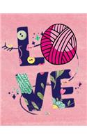 Knitting Graph Paper Notebook
