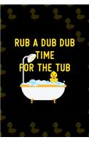 Rub a Dub Dub Time For The Tub