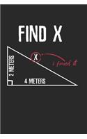 Sarcastic math found the 'X' Notebook