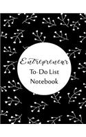 Entrepreneur To Do List Notebook: Checklist and Planning Notepad For Business People