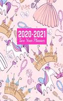 2020-2021 Two Year Planner: Trendy Calendar Year Vision Planner (January 2020 - December 2021) - Monthly and Weekly Schedule Organizer and Journal - Art Cover 00023189