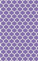 Moroccan Trellis - Deluge Purple 101 - Lined Notebook With Margins 5x8