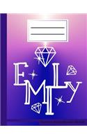 Emily Diamonds Notizheft Liniert 60 Blatt