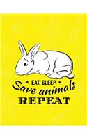 Eat Sleep Save Animals Repeat: This 2019 Vegan Planner Has Weekly Views with To-Do Lists, Inspirational Quotes and Funny Holidays, and Is the Perfect 2019 Organizer with Vision Bo(6 Vegan Planners 2019)
