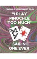 Pinochle Score Sheet Book